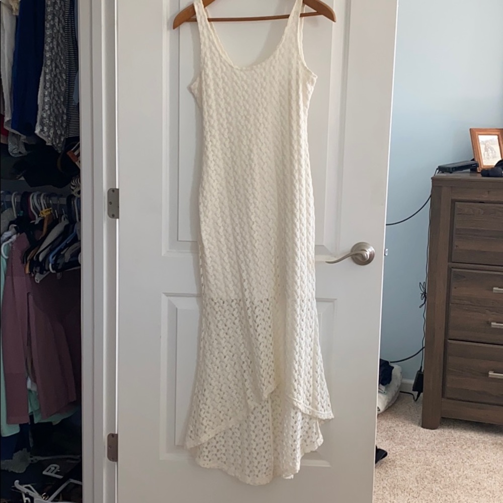 Beautiful SOFT, cream colored flower dress